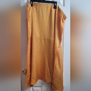 Good Hart silk yellow skirt